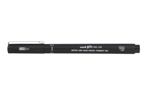 Uni Pin Fineliner Pen Black 01